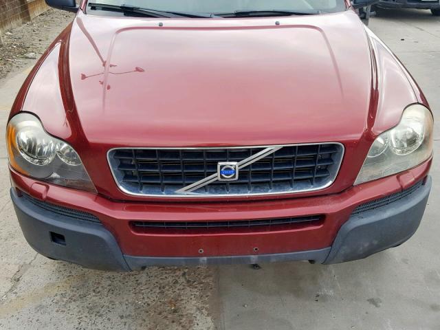 YV1CZ911451152289 - 2005 VOLVO XC90 T6 RED photo 9