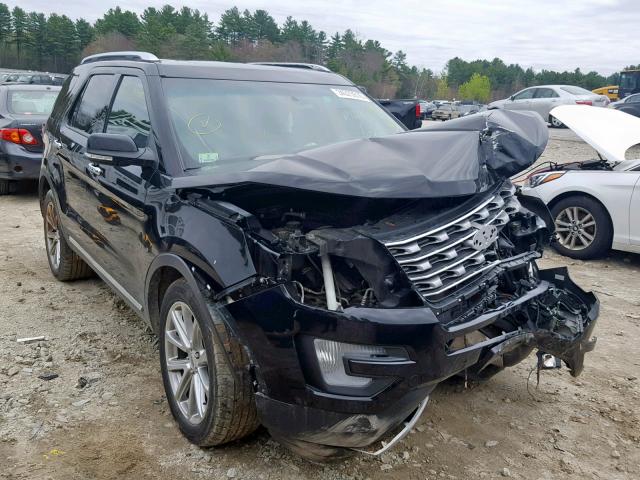 1FM5K8F85GGC25135 - 2016 FORD EXPLORER L BLACK photo 1