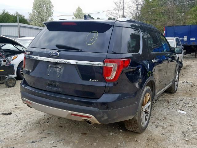 1FM5K8F85GGC25135 - 2016 FORD EXPLORER L BLACK photo 4