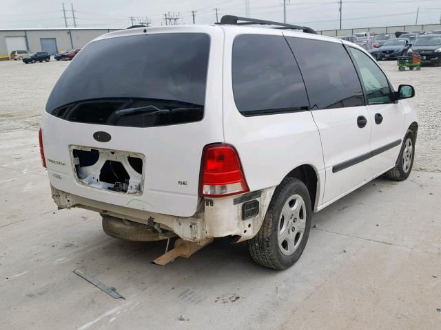 2FMZA51686BA28202 - 2006 FORD FREESTAR S WHITE photo 4