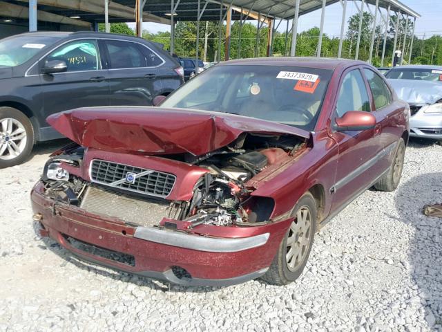 YV1RS61R622115995 - 2002 VOLVO S60 BURGUNDY photo 2