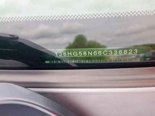 1J8HG58N66C338823 - 2006 JEEP COMMANDER 黑色 照片 10