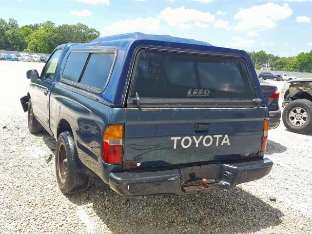 4TANL42N8TZ213271 - 1996 TOYOTA TACOMA GREEN photo 3