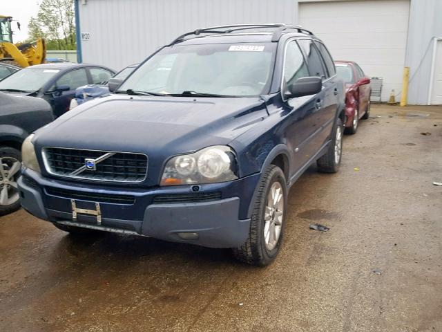 YV1CZ91H541044064 - 2004 VOLVO XC90 T6 BLUE photo 2