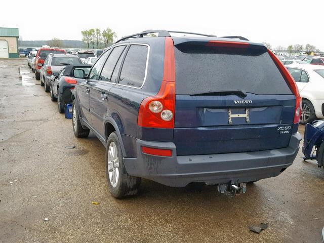 YV1CZ91H541044064 - 2004 VOLVO XC90 T6 BLUE photo 3