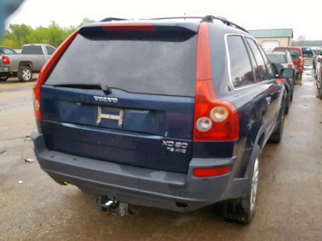 YV1CZ91H541044064 - 2004 VOLVO XC90 T6 BLUE photo 4