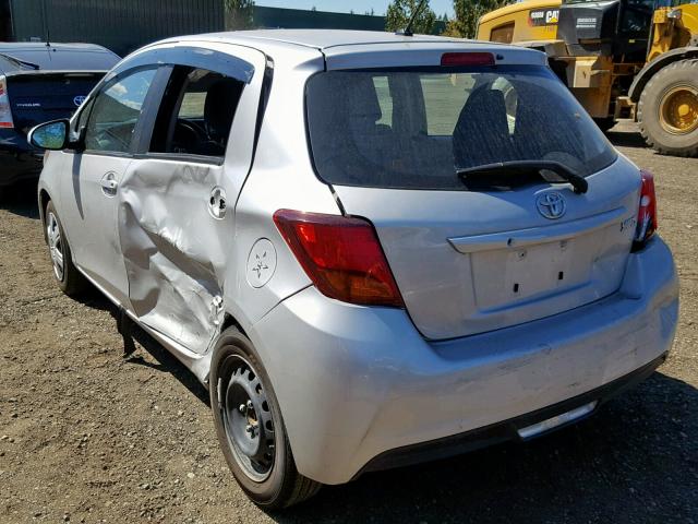 VNKKTUD30HA077041 - 2017 TOYOTA YARIS L SILVER photo 3