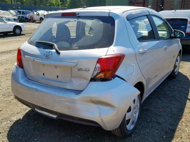 VNKKTUD30HA077041 - 2017 TOYOTA YARIS L SILVER photo 4