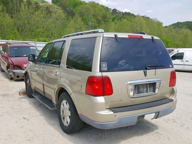 5LMFU28R24LJ09375 - 2004 LINCOLN NAVIGATOR TAN photo 3