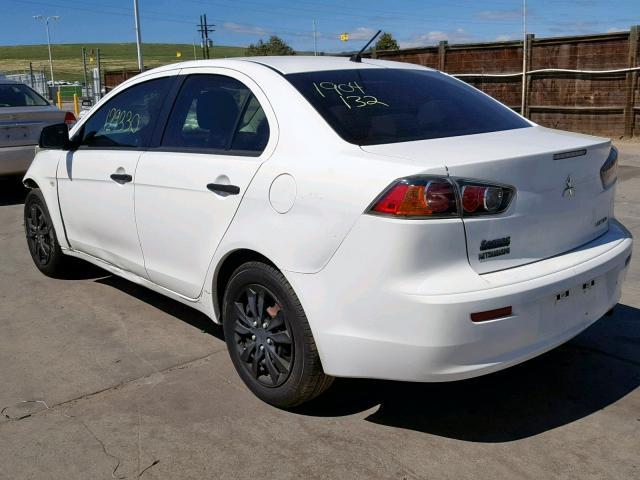 JA32U1FU5AU026132 - 2010 MITSUBISHI LANCER DE WHITE photo 3