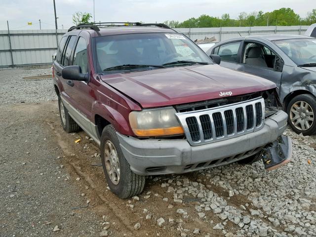 1J4GW48S9YC154270 - 2000 JEEP GRAND CHER MAROON photo 1