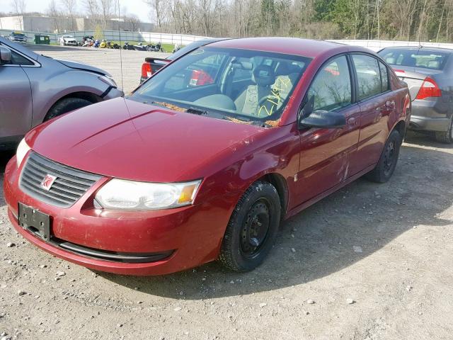 1G8AJ55F86Z137763 - 2006 SATURN ION LEVEL RED photo 2