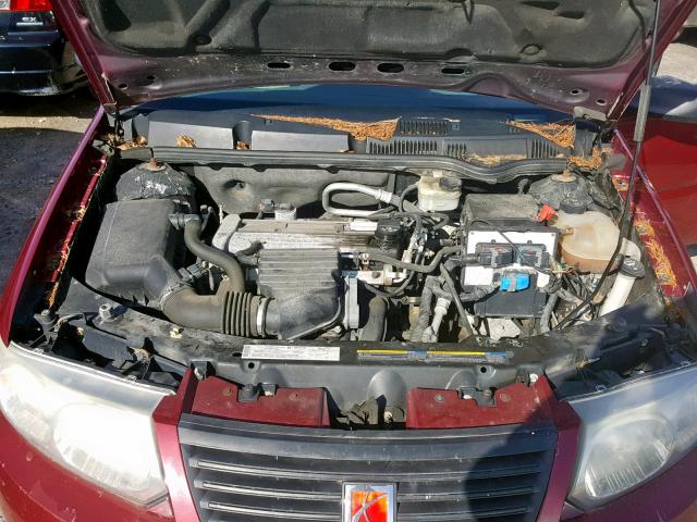 1G8AJ55F86Z137763 - 2006 SATURN ION LEVEL RED photo 7