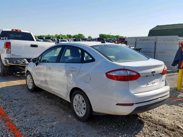 3FADP4AJ6FM132610 - 2015 FORD FIESTA S WHITE photo 3