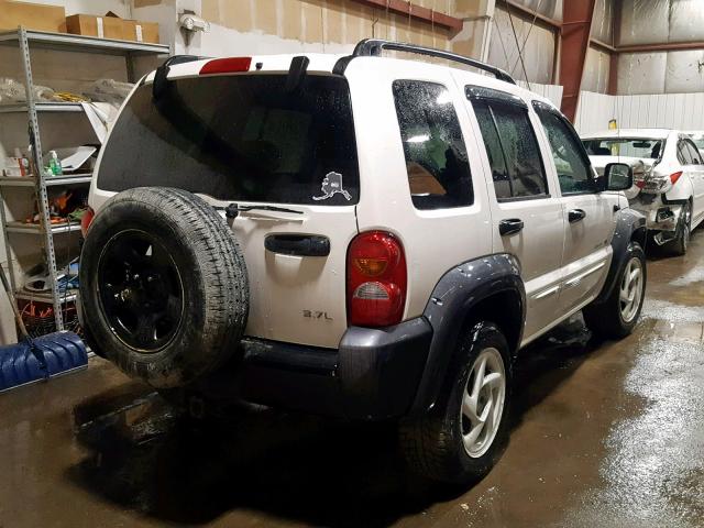 1J4GL58K33W520973 - 2003 JEEP LIBERTY LI WHITE photo 4