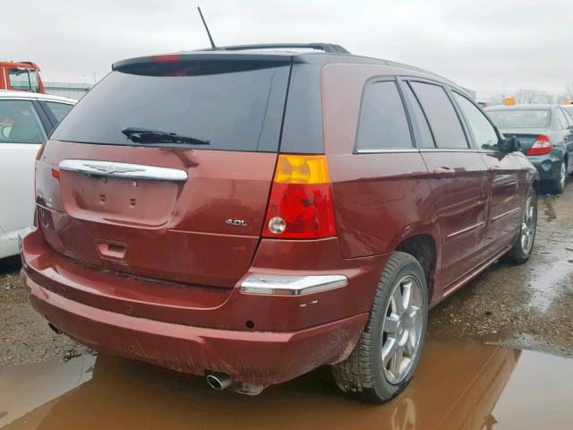 2A8GM78X97R142868 - 2007 CHRYSLER PACIFICA L MAROON photo 4