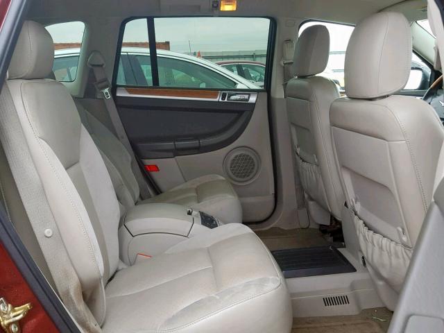 2A8GM78X97R142868 - 2007 CHRYSLER PACIFICA L MAROON photo 6