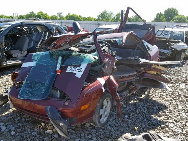 1FAHP34N36W194413 - 2006 FORD FOCUS ZX4 MAROON photo 2