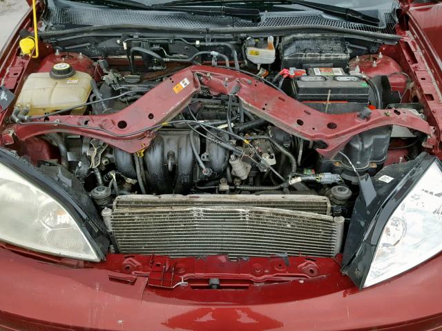 1FAHP34N36W194413 - 2006 FORD FOCUS ZX4 MAROON photo 7