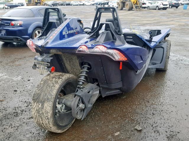 57XAAPFA0J8127917 - 2018 POLARIS SLINGSHOT BLUE photo 4