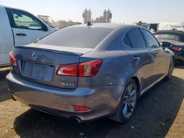 JTHBF5C22C5180539 - 2012 LEXUS IS 250 GRAY photo 4