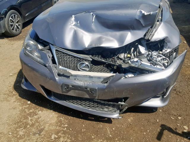 JTHBF5C22C5180539 - 2012 LEXUS IS 250 GRAY photo 7