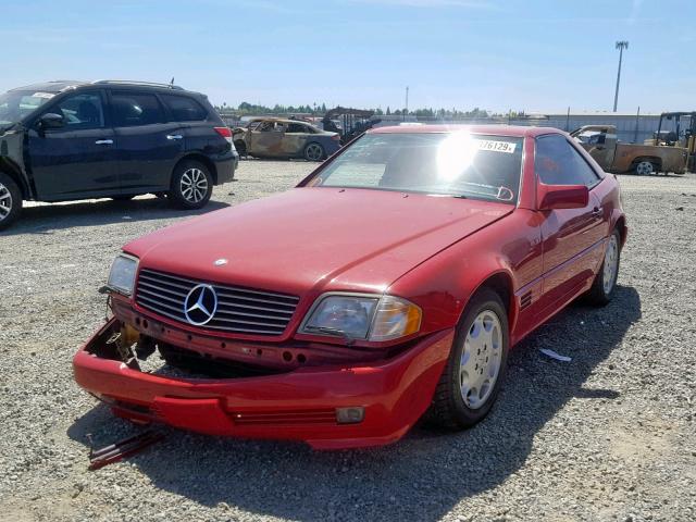 WDBFA63E6SF117548 - 1995 MERCEDES-BENZ SL 320 RED photo 2