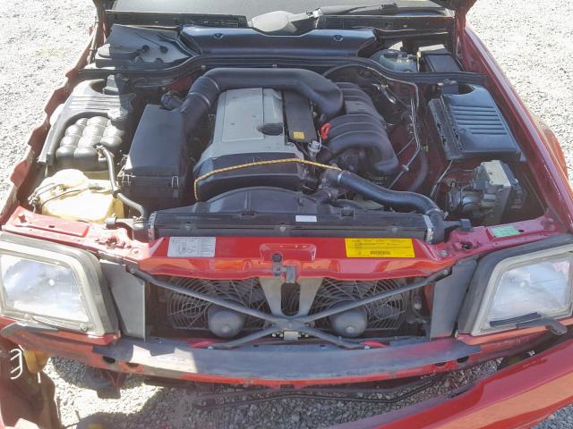 WDBFA63E6SF117548 - 1995 MERCEDES-BENZ SL 320 RED photo 7