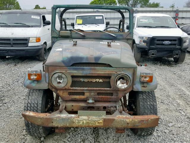 FJ40198131 - 1975 TOYOTA LANDCRUISE GREEN photo 9