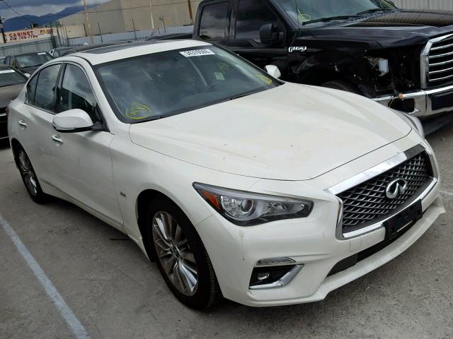 JN1EV7AP7KM517564 - 2019 INFINITI Q50 LUXE WHITE photo 1