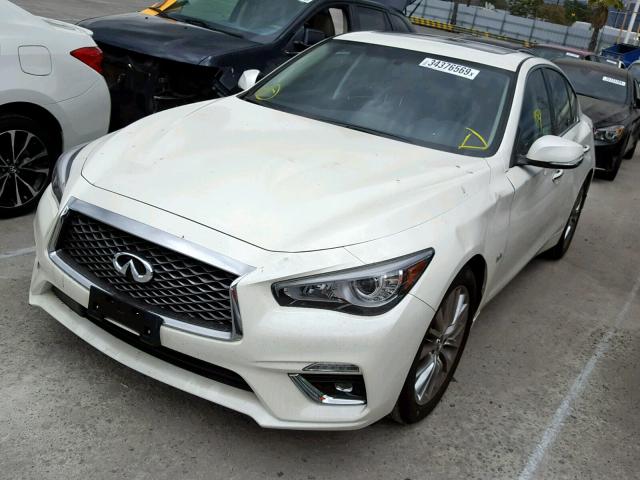 JN1EV7AP7KM517564 - 2019 INFINITI Q50 LUXE WHITE photo 2