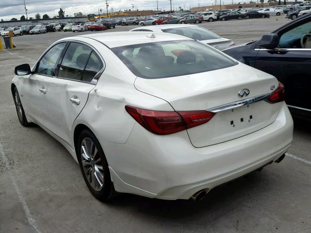 JN1EV7AP7KM517564 - 2019 INFINITI Q50 LUXE WHITE photo 3