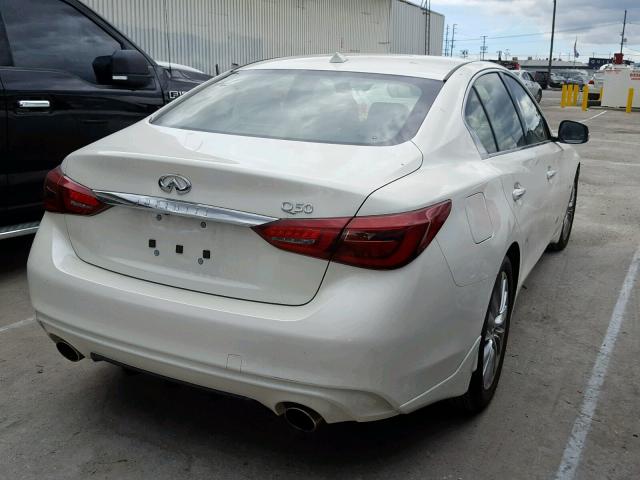 JN1EV7AP7KM517564 - 2019 INFINITI Q50 LUXE WHITE photo 4