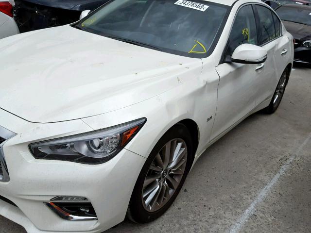 JN1EV7AP7KM517564 - 2019 INFINITI Q50 LUXE WHITE photo 9