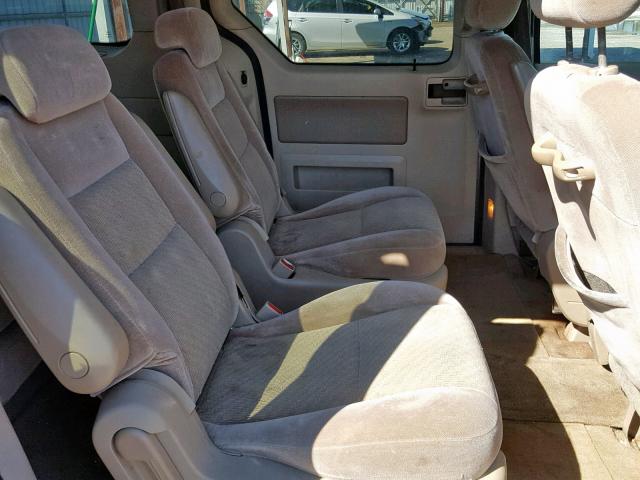 2FMZA52205BA92731 - 2005 FORD FREESTAR S GRAY photo 6