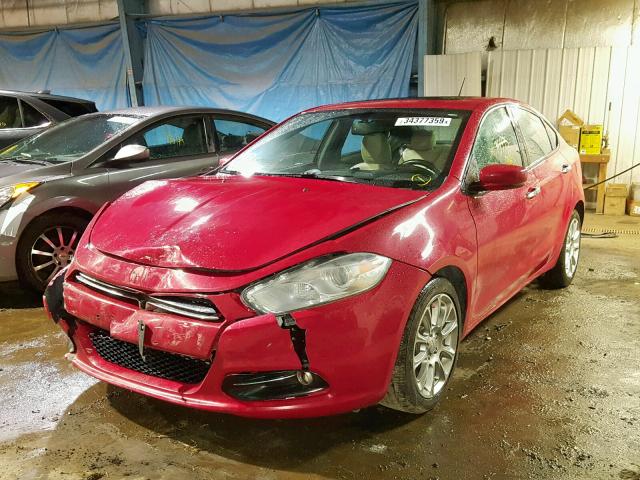 1C3CDFCA8DD334272 - 2013 DODGE DART LIMIT RED photo 2