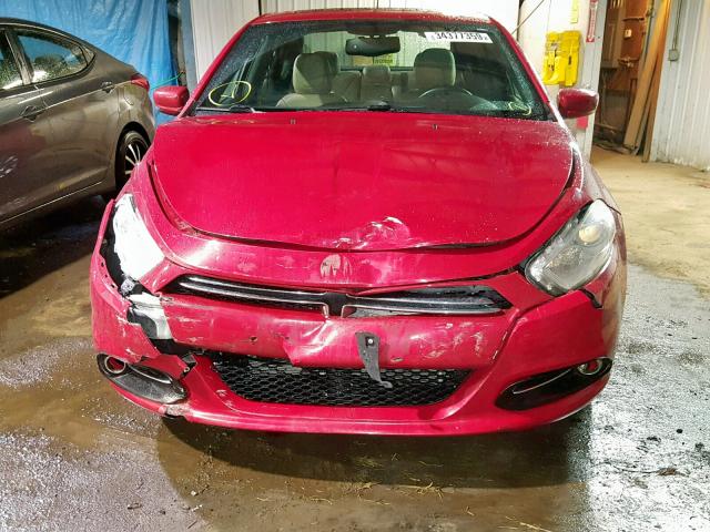 1C3CDFCA8DD334272 - 2013 DODGE DART LIMIT RED photo 9