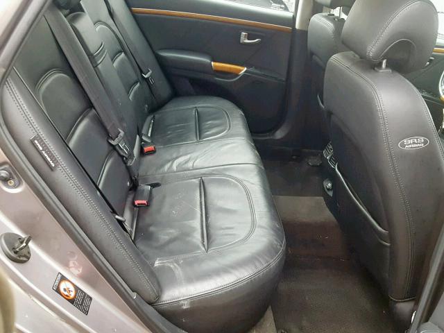 KMHFC46F56A126650 - 2006 HYUNDAI AZERA SE GRAY photo 6