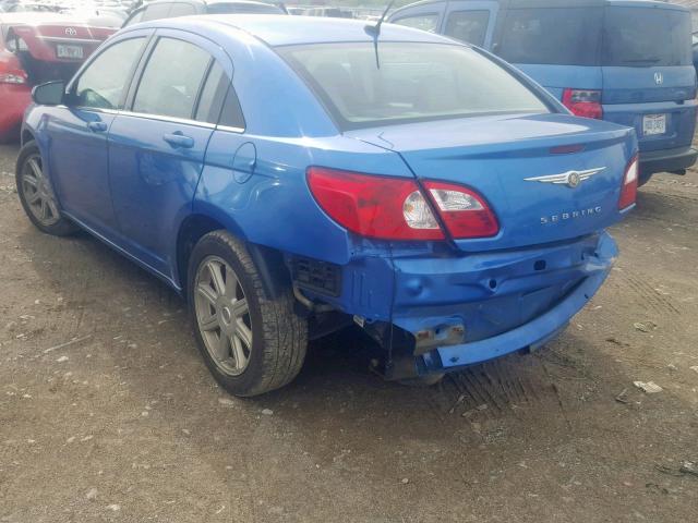 1C3LC56RX7N523339 - 2007 CHRYSLER SEBRING TO BLUE photo 3