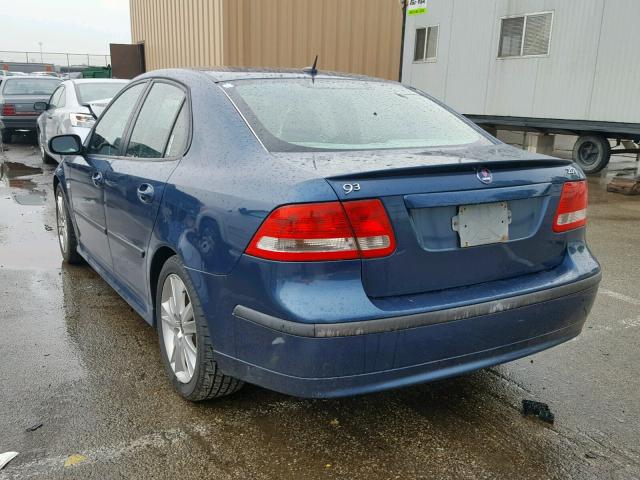 YS3FD49Y971147963 - 2007 SAAB 9-3 2.0T BLUE photo 3