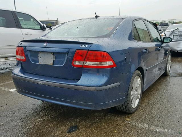 YS3FD49Y971147963 - 2007 SAAB 9-3 2.0T BLUE photo 4