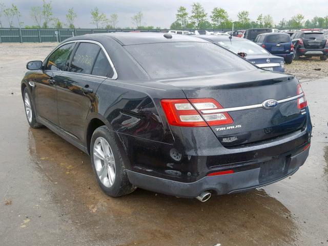 1FAHP2E96DG182078 - 2013 FORD TAURUS SEL BLACK photo 3