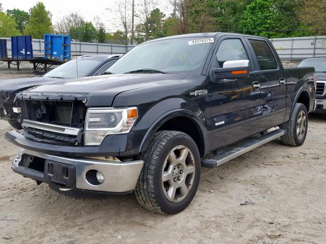 1FTFW1ETXDFB63128 - 2013 FORD F150 SUPER BLACK photo 2