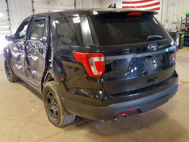 1FM5K8AR1HGA24513 - 2017 FORD EXPLORER P BLACK photo 3