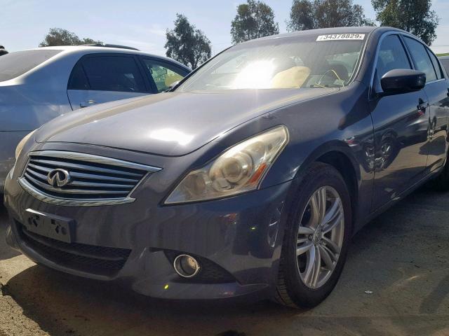 JN1DV6AP0BM600520 - 2011 INFINITI G25 BASE GRAY photo 2