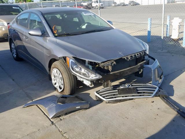 KMHD74LF7JU578283 - 2018 HYUNDAI ELANTRA SE CHARCOAL photo 1