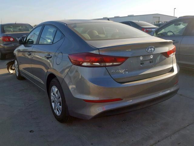 KMHD74LF7JU578283 - 2018 HYUNDAI ELANTRA SE CHARCOAL photo 3