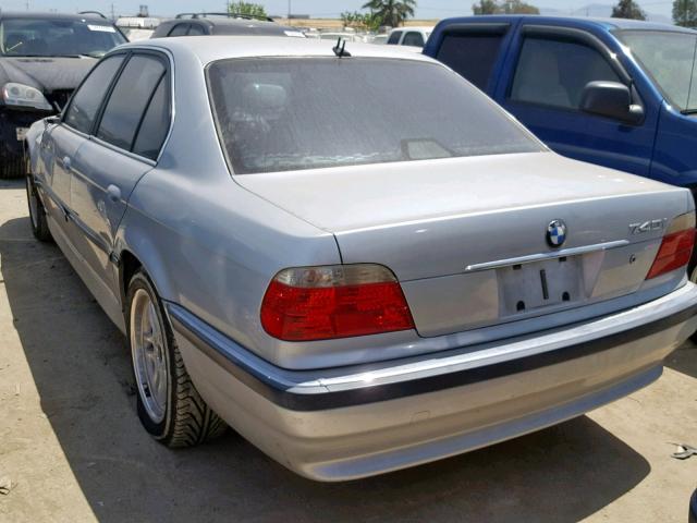 WBAGG83451DN83941 - 2001 BMW 740 I AUTO SILVER photo 3