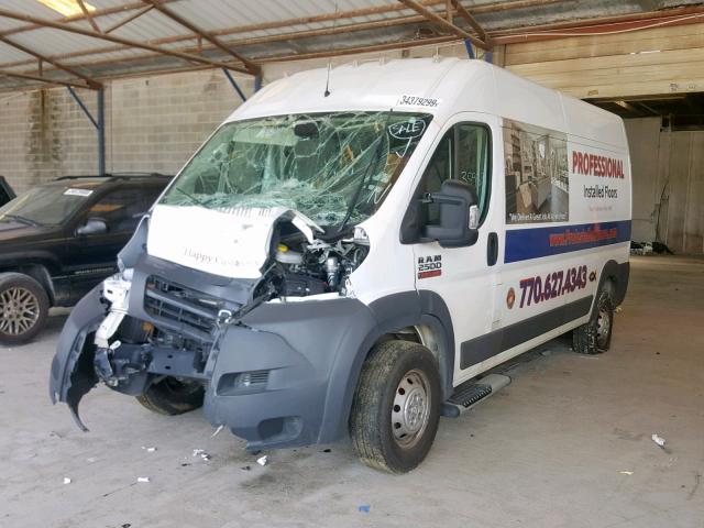 3C6TRVDG6JE114480 - 2018 RAM PROMASTER WHITE photo 2