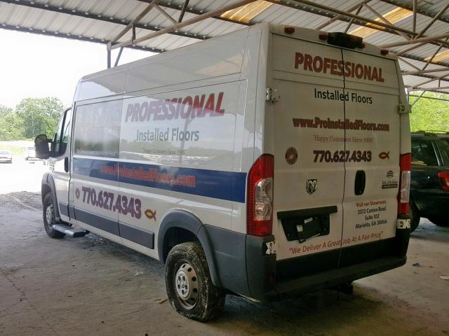 3C6TRVDG6JE114480 - 2018 RAM PROMASTER WHITE photo 3
